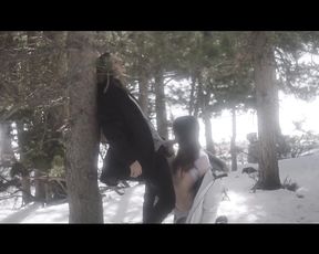 Snow Chase - Outdoors Winter Sex