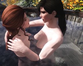 Swimming Shemale Pool