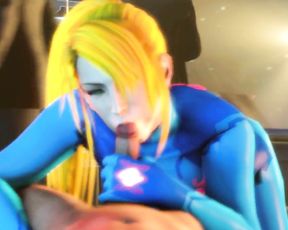 3D Samus POV & Blowjob