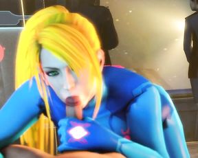 3D Samus POV & Blowjob