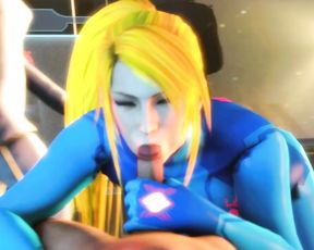 3D Samus POV & Blowjob