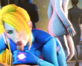 3D Samus POV & Blowjob