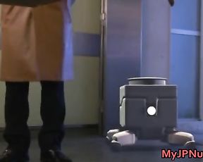 Cute Chinese loves censored sausage