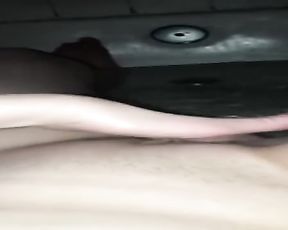 massaging myself while listening to parents romp in the next apartment