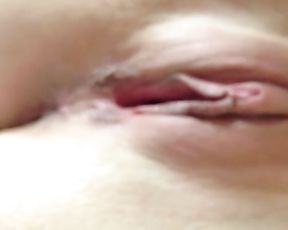 Steamy female jerking with motel TV remote