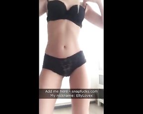 Light-Haired Nubile in Softcore Undergarments Shows a Striptease