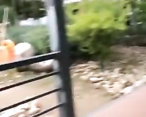 【twitter】 Outdoor Exposure Glamour Nymph Takes off Uniform