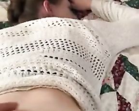 Glamour Scottish Doll Gets Slow Penetrated on her Boyfriends Bed