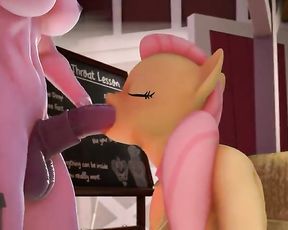 Hooves Art - Fluttershy's Blow-Job Lesson (Extended) 60fps