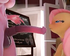 Hooves Art - Fluttershy's Blow-Job Lesson (Extended) 60fps