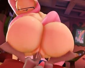 Hooves Art - Fluttershy x Artist Guy (Extended) 60fps