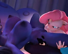 Hooves Art - Pinkie Gobbles Luna till she Spills (Extended) 60fps