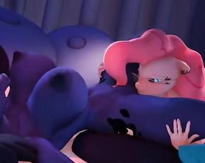 Hooves Art - Pinkie Gobbles Luna till she Spills (Extended) 60fps