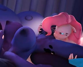 Hooves Art - Pinkie Gobbles Luna till she Spills (Extended) 60fps