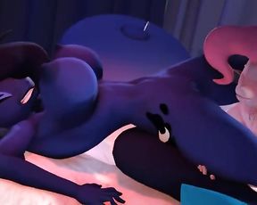 Hooves Art - Pinkie Gobbles Luna till she Spills (Extended) 60fps