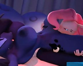 Hooves Art - Pinkie Gobbles Luna till she Spills (Extended) 60fps