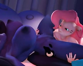 Hooves Art - Pinkie Gobbles Luna till she Spills (Extended) 60fps