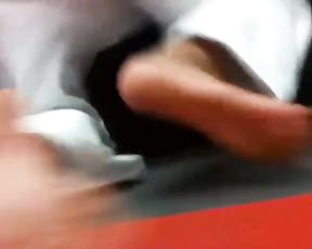 Candid Sweat-Drenched Martial Arts Soles