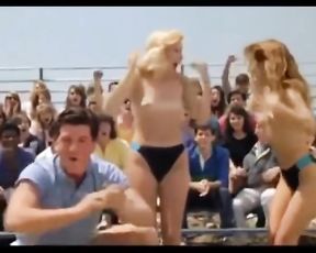 ENF 2 Cheerleaders have their Bathing Suit Tops Torn off by Magic