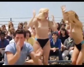 ENF 2 Cheerleaders have their Bathing Suit Tops Torn off by Magic