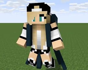 Dame in Minecraft have sex intercourse