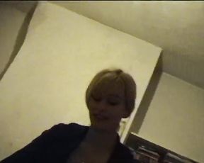 Steaming Light-Haired Teenager Art Student Condom Bj