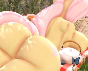 Hooves Art - Fluttershy Jiggles her Culo as she Reads (Extended) 60fps