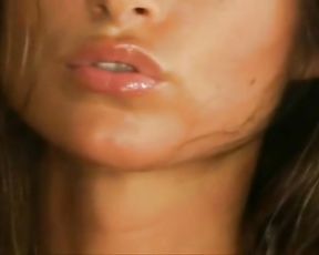 solo girl holds on mirror