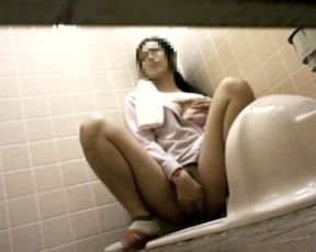 Erotic voyeurism public rest room milf bewitching getting off 1