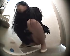 Erotic voyeurism public rest room milf bewitching getting off 1