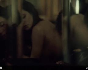 caroline dhavernas & katharine isabelle bare and erotic flick