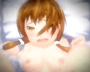Glamour animated lady gets smashed