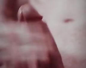 Erotic male masturbation in couch