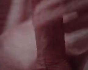 Erotic male masturbation in couch