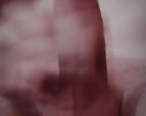 Erotic male masturbation in couch