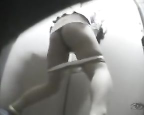 Erotic voyeurism public rest room