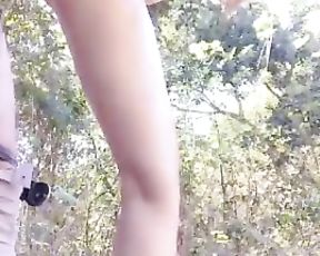 Hump Intercourse in the Woods- Inner Jizz Flow & Throatpie