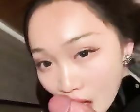 Stunning Korean Lady-Pal Fellates Hookup-Stick in Public Changing Room