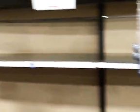 Coronavirus Outbreak: Public Displaying Boobs in the Empty Restroom Paper Isle