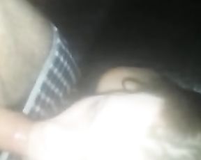 A Mega-Breezy Sucking us both off at Adult Theater