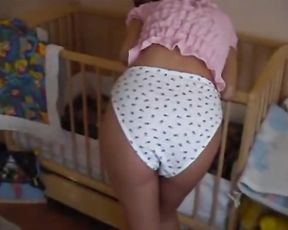 Pretty Adult Baby Damsel Spanking and Diapered - Visit Diaperdownloads.x2.to
