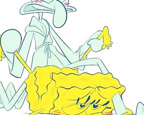 Spongebob Gets Ripped Up Rock-Rigid by Squidward Mpreg Story
