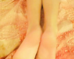 Skinny Russian Honey Dancing in Red G-Cable Panties on the Couch. Solo & Softcor