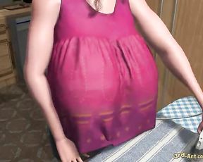 Nadia - Thick Tits doing Building Work || 3RD ART/3DARLINGS