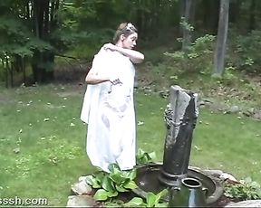 Desire outdoor fuck in the love garden