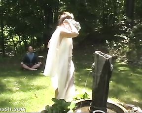 Desire outdoor fuck in the love garden