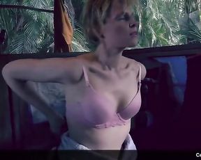 Light-Haired Celebrity Lori Katz Hooter-Sling-Less And Riding Trouser Snake Gently