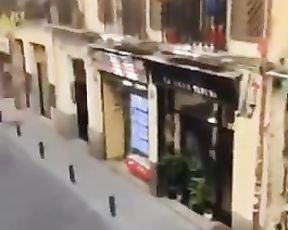 Quarantine Sucking Daddy Cum-Shotgun in Public