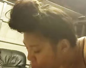 She Handed the Corona Virus Studying Agains LARGE EBONY SALAMI