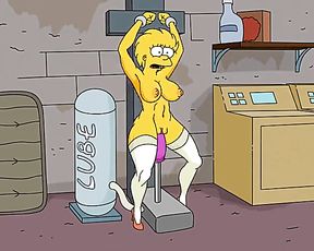 SIMPSONS PORNOGRAPHY - ADULT LISA SIMPSONS PENETRATED BY ROMP MACHINE AND INFALTED